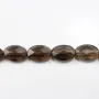 Quartz Fumé Oval Facette 10x14mm x 40cm