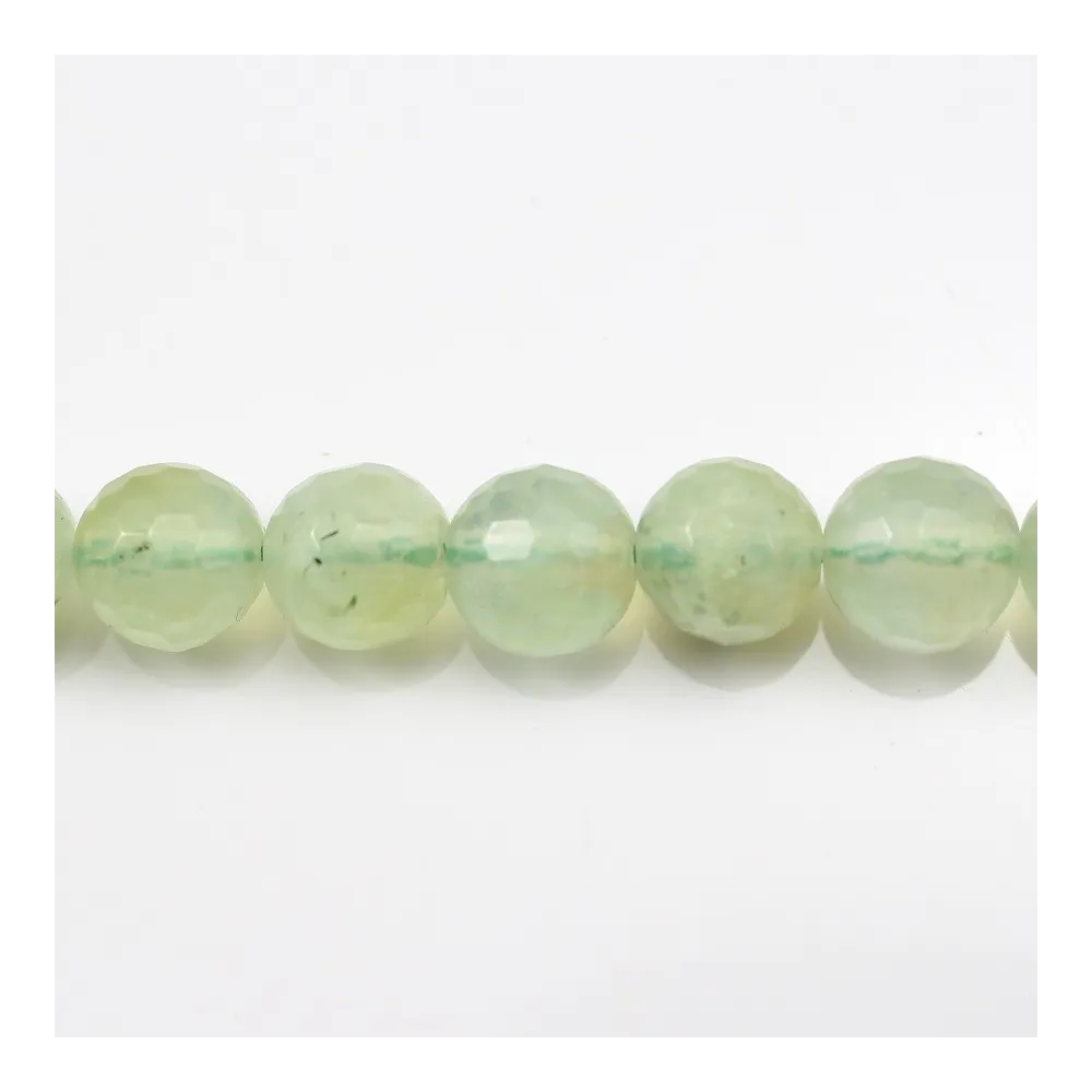 Prehnite Ronde Facette 4mm x 40 cm 