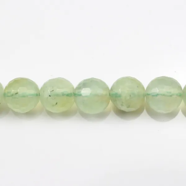Prehnite Ronde Facette 10mm x 40 cm 