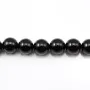 Onyx noir, ronde, 6mm x 40cm
