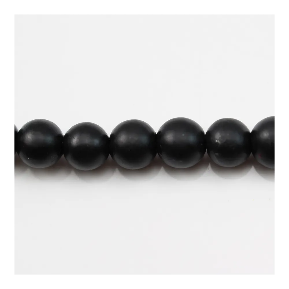 Onyx noir matte, ronde, 4mm x 40cm