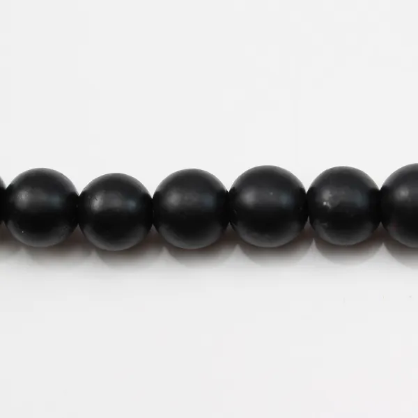 Ónice mate, redondo, 6 mm x 39 cm