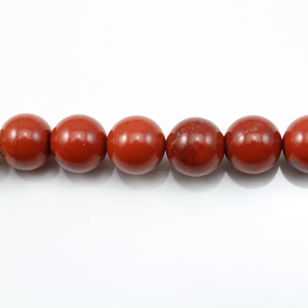 Red Round Jaspe  10mm x 40cm 