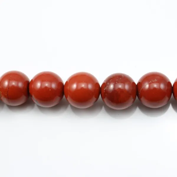 Red Round Jaspe  12mm x 40cm 