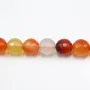 Cornaline Ronde Facette 4mm x 40cm