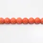 Bambou mer teinte orange Rond Facette 6mm x 40cm 