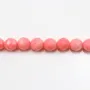 Bambou mer teinte orange Rond Facette 8mm x 40cm 