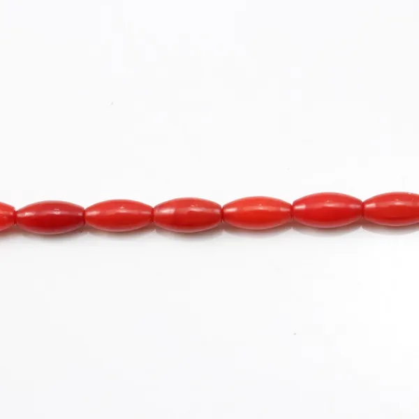 Bambou mer teinte rouge Tonnelet 3x7mm x 40cm