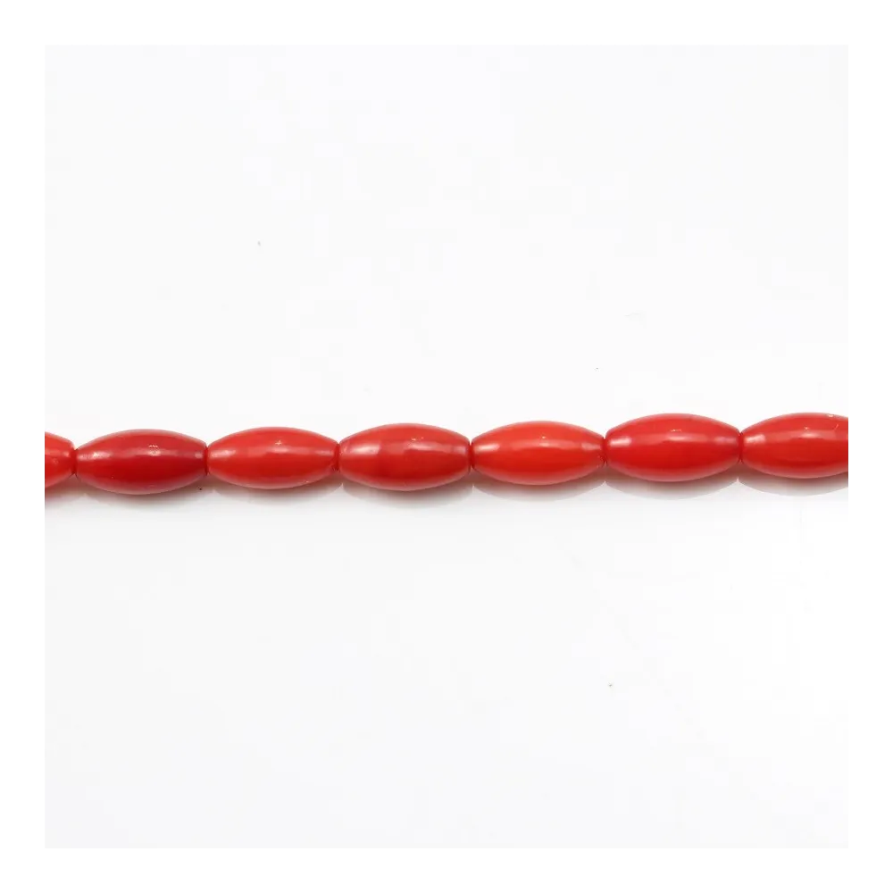 Bambou mer teinte rouge Tonnelet 3x7mm x 40cm