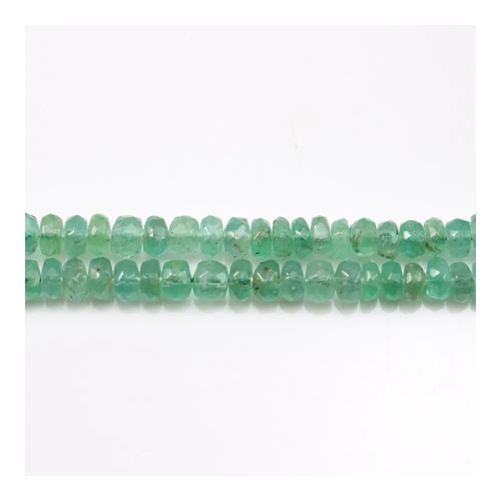 Emraude RONDELLE FACETTE 2.5-6.5MM  x 55cm