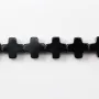 Schwarzer Onyx Kreuz 10mm - Mehrfachperlen