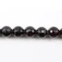 Grenat Rond Facette 12mm x 40cm