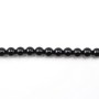 Agate Noire Ronde 4mm