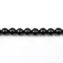 Onyx noir, ronde, 6mm x 40cm