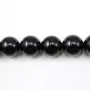 Agate Noire Ronde 14mm x 40cm