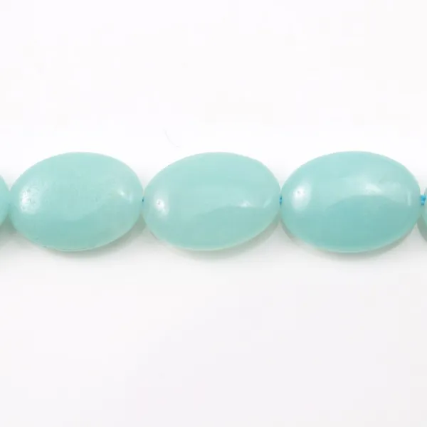 Amazonite, oval, 13x18mm x 40cm