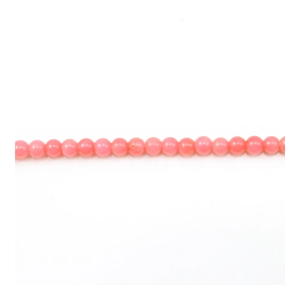 Bambou mer teinté orange Rond 3mm x 40cm 