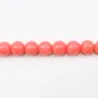 Bambou mer teinté orange Rond  6mm x 40cm 