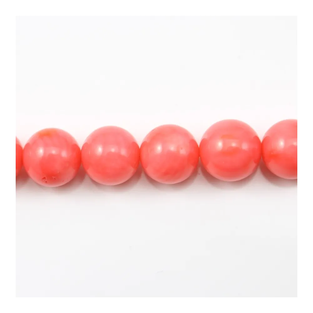 Colored Orange Round Sea Bamboo 8mm x 40cm 