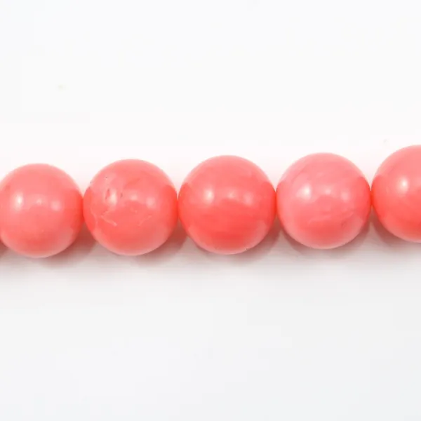 Bambou mer teinté orange Rond 10mm x 40cm 