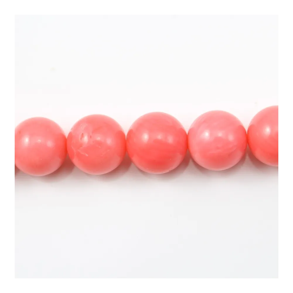 Bambou mer teinté orange Rond 10mm x 40cm 