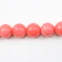 Bambou mer teinté orange Rond 10mm x 40cm 