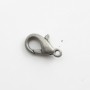 Fermoir mousqueton ,noir matte, 11.7mm x 1pc