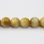 Oeil de Tigre Jaune Or  Ronde 10mm x 40cm