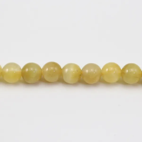 Oeil de Tigre Jaune Or  Ronde 4.5mm x 40cm