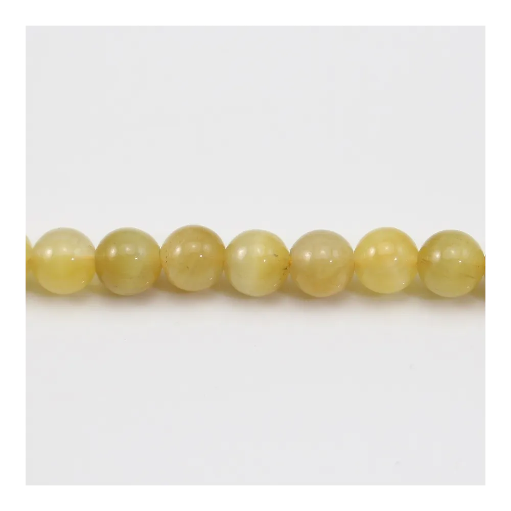 Oeil de Tigre Jaune Or  Ronde 4.5mm x 40cm