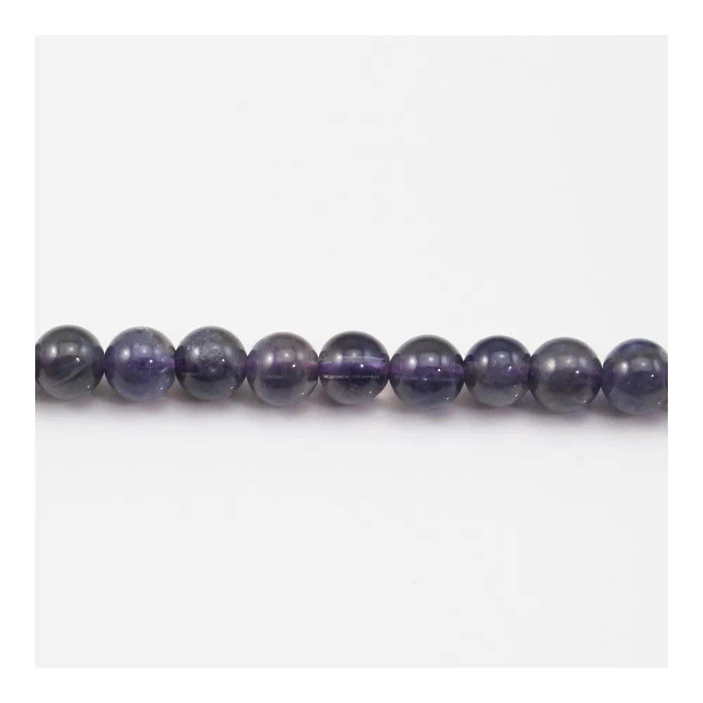 Cordiérite iolite rond 4.5mm x 40cm