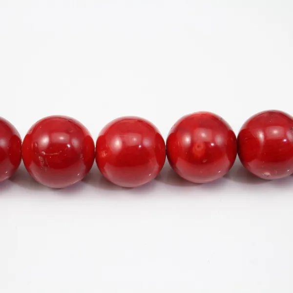 Bambou mer teinte rouge Rond  18mm  x 40cm 