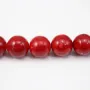 Bambou mer teinte rouge Rond  18mm  x 40cm 