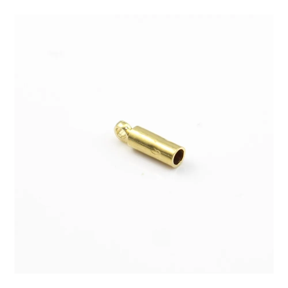 Embouts pour cordon 3mm en laiton brut x100pcs