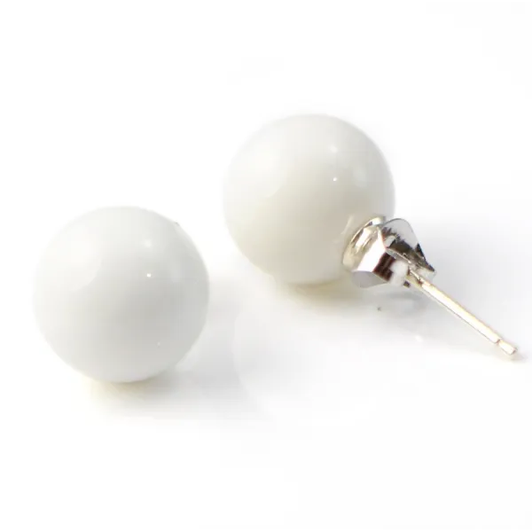 Boucle d’oreille argent 925 bénitier 10mm  x 2pcs