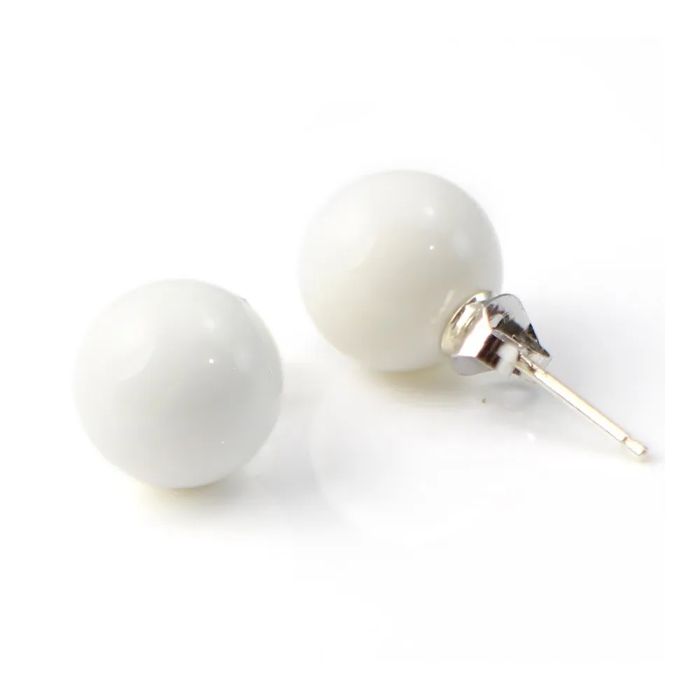 Boucle d’oreille argent 925 bénitier 10mm  x 2pcs