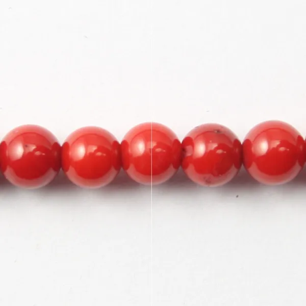 Bambou mer teinte rouge Rond