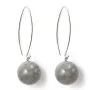 Boucle d'oreille argent 925 labradorite  12mm x 2pcs 