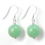 Earring siver 925 aventurine 12mm x 2pcs