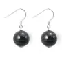 Boucle d'oreille argent 925 l'oeil de faucon 12mm x 2pcs 