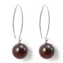 Earring Silver 925  oeil de taureau 12mm x 2pcs 