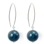 Boucle d'oreille argent 925 apatite 12mm x 2pcs 