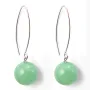 Earring silver 925 aventurine 12mm x 2pcs 