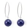 Boucles d'oreilles argent 925 lapis lazuli 12mm x 2pcs 