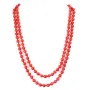 Sautoir Ombeline Bamboo Mer Teinte Rouge