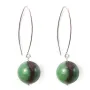 Boucle d'oreille argent 925 rubis zoisite 12mm x 2pcs 