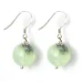 Boucle d'oreille argent 925 prehnite 12mm x 2pcs  
