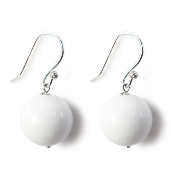 Boucle d'oreille argent 925 benitier 12mm x 2pcs 