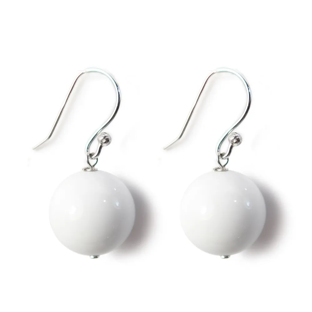 Boucle d'oreille argent 925 benitier 12mm x 2pcs 