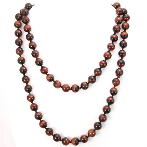 Necklace bull eye 10mm 90cm